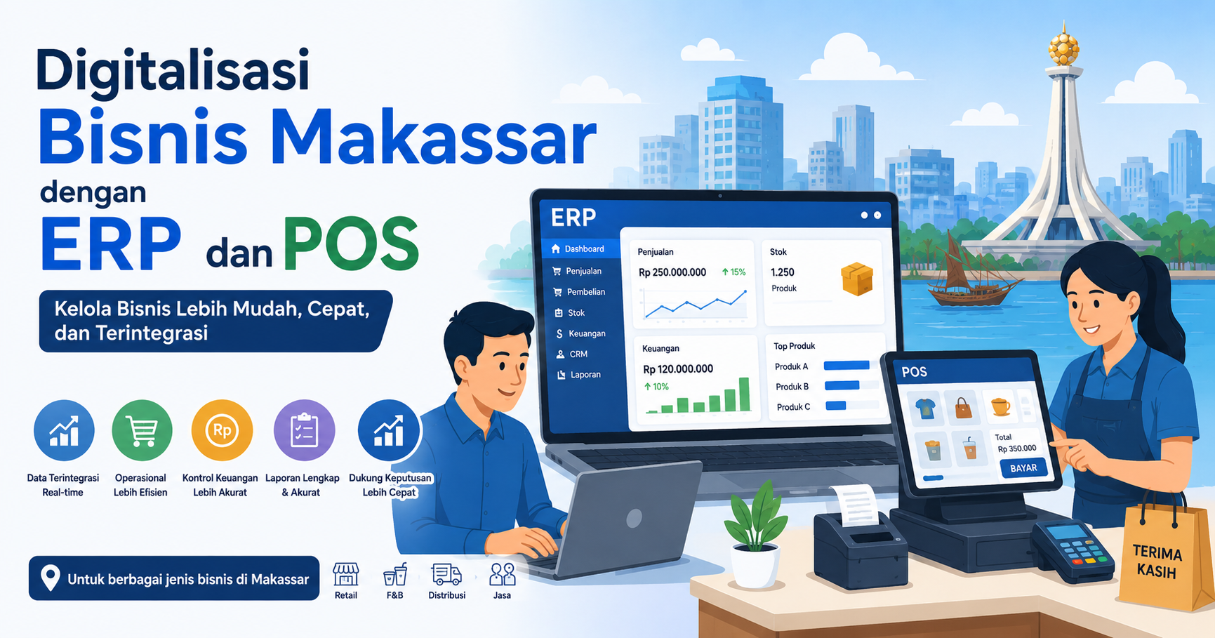 Digitalisasi Bisnis Makassar dengan ERP dan POS